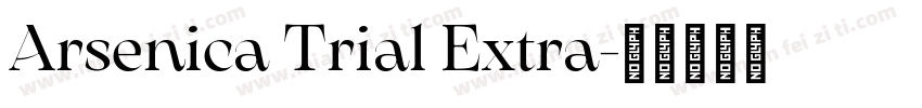 Arsenica Trial Extra字体转换